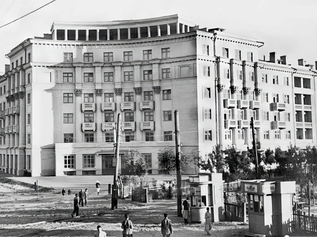 Дом валяльной фабрики на улице Татарстан в 1935-1940 годы