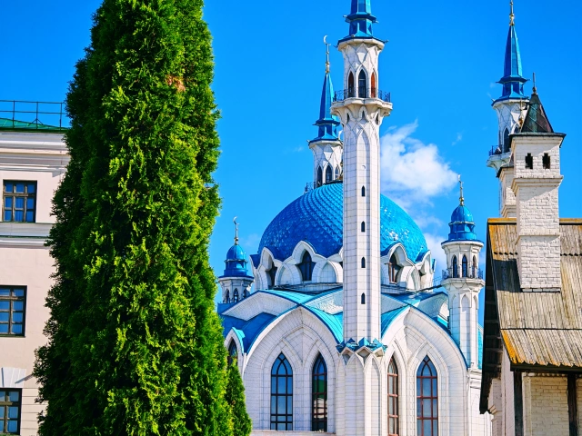 Вид на мечеть Кул-Шариф с пушечного двора