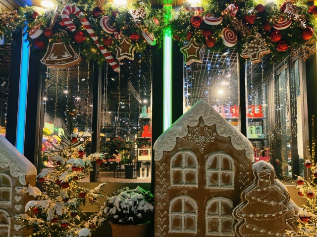 Фотозона с пряничными домиками Радуй