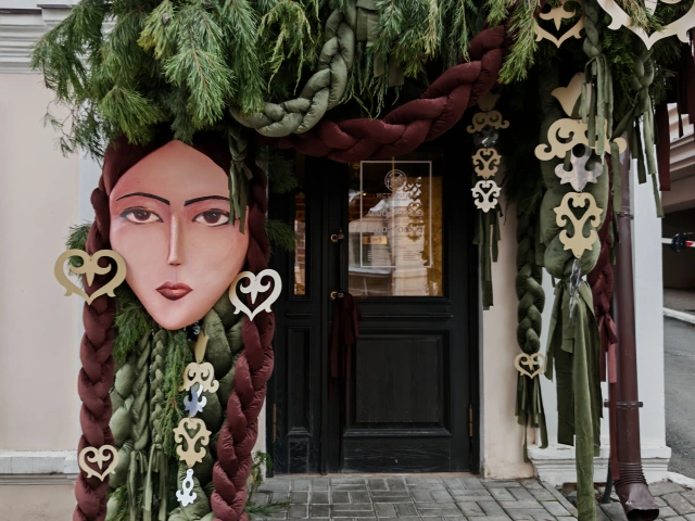 Декорация у кафе Историка