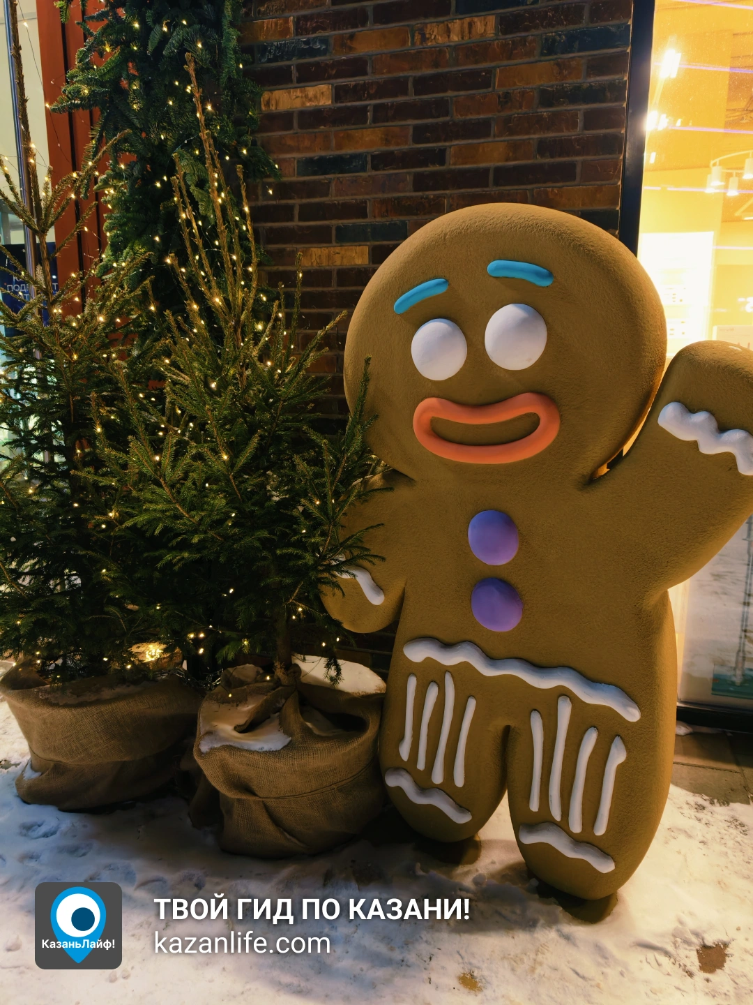 Фотозона с пряничным человечком Медовик