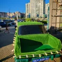 Машина с цветами у колеса обозрения Вокруг света 0