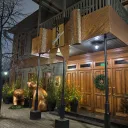 Новогодняя декорация у Вишня Золотая, Ульянова-Ленина, 65 1