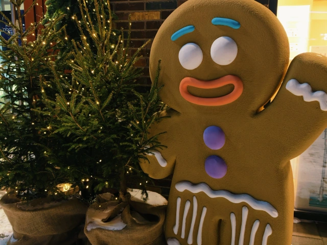 Фотозона с пряничным человечком Медовик