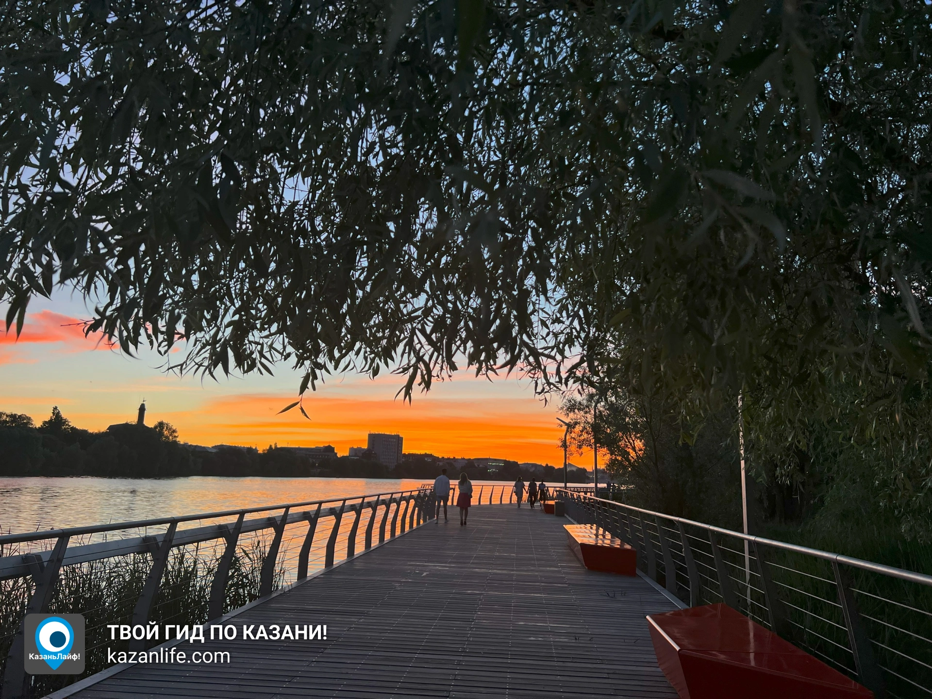 Маршрут по набережной озера Кабан