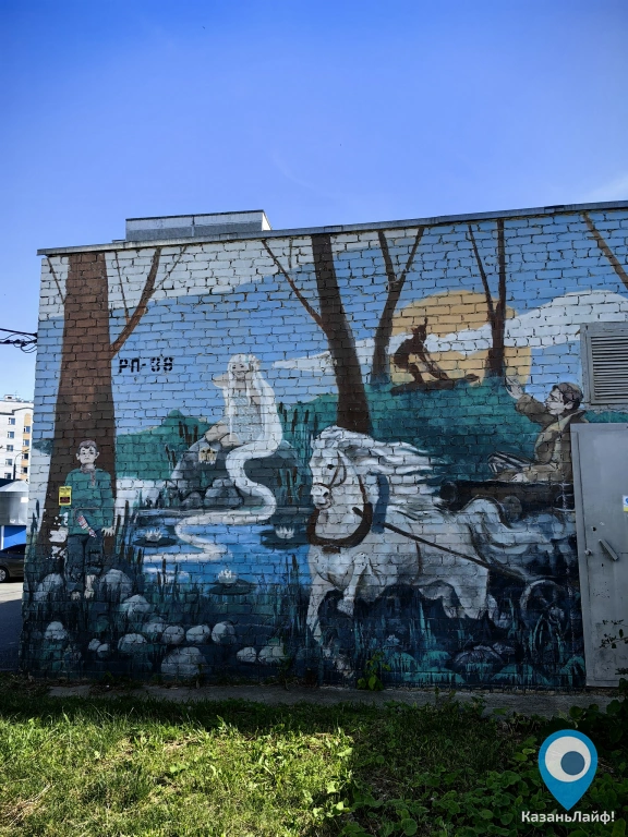 Мурал Герои татарских сказок
